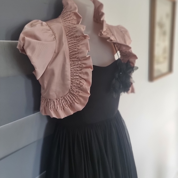 Womens black ballerina style dress - Picture 12 of 12